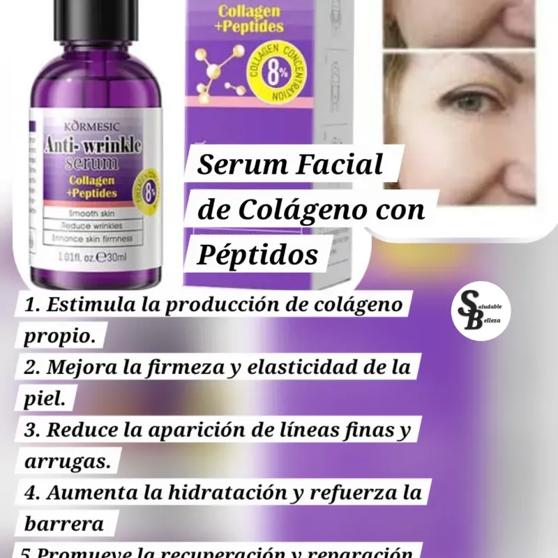 Serum Facial de Colágeno con  Peptidos