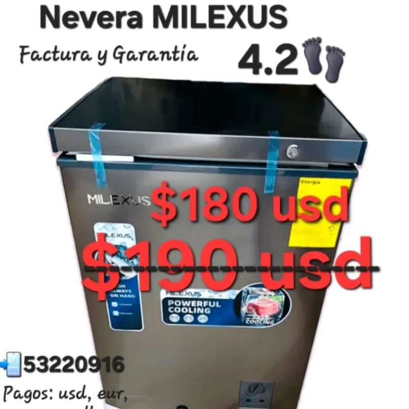 Nevera Milexus 4.2 pies (119L)