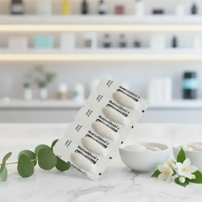 ✅️OVULOS METRONIDAZOL CON NISTATINA 500MG +100,000(5 OVULOS)(VENCEN 9,-26)