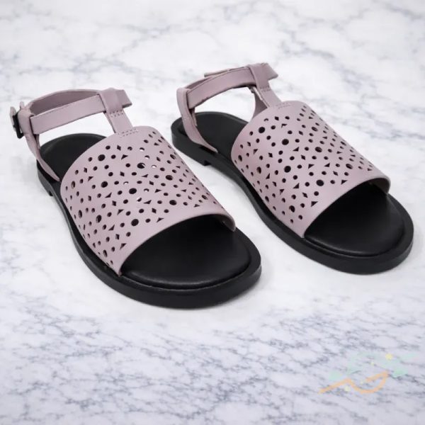 Sandalia morada ZARA