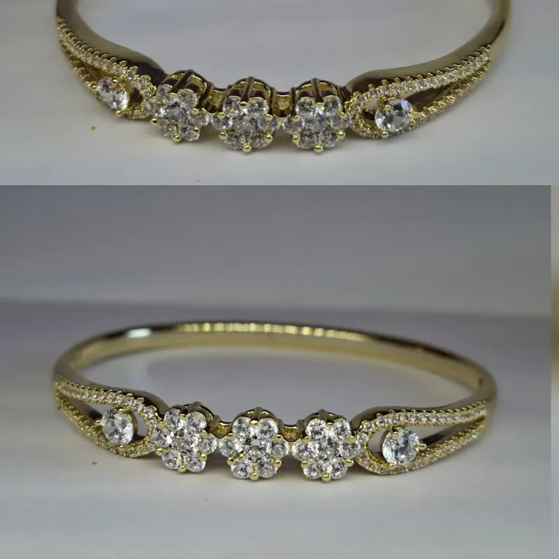 Brazalete  Flores Brillantes