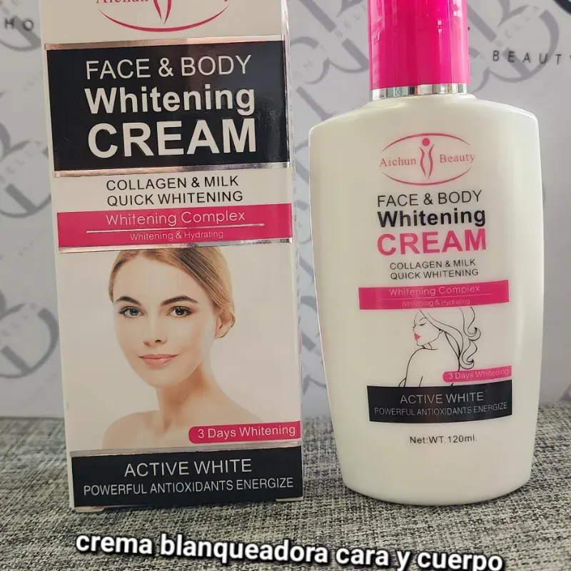Crema blanqueadora para cara y cuerpo