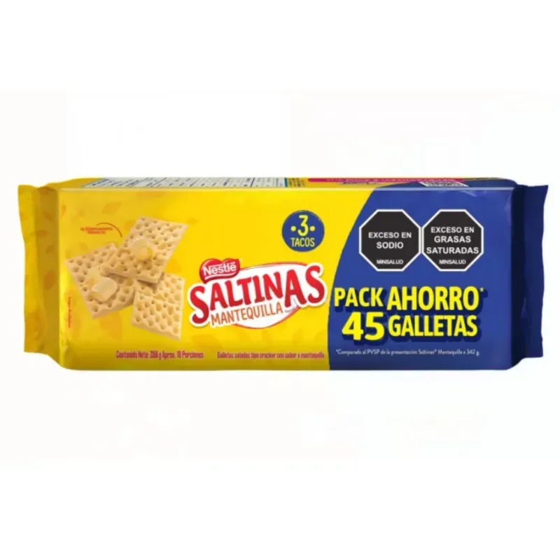 Galletas saltinas Nestlé (3 tacos).