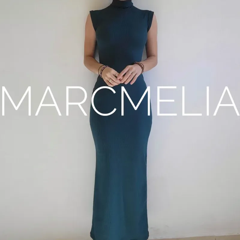 VESTIDO CHINI LARGO ACAMPANADO (ENCARGO)