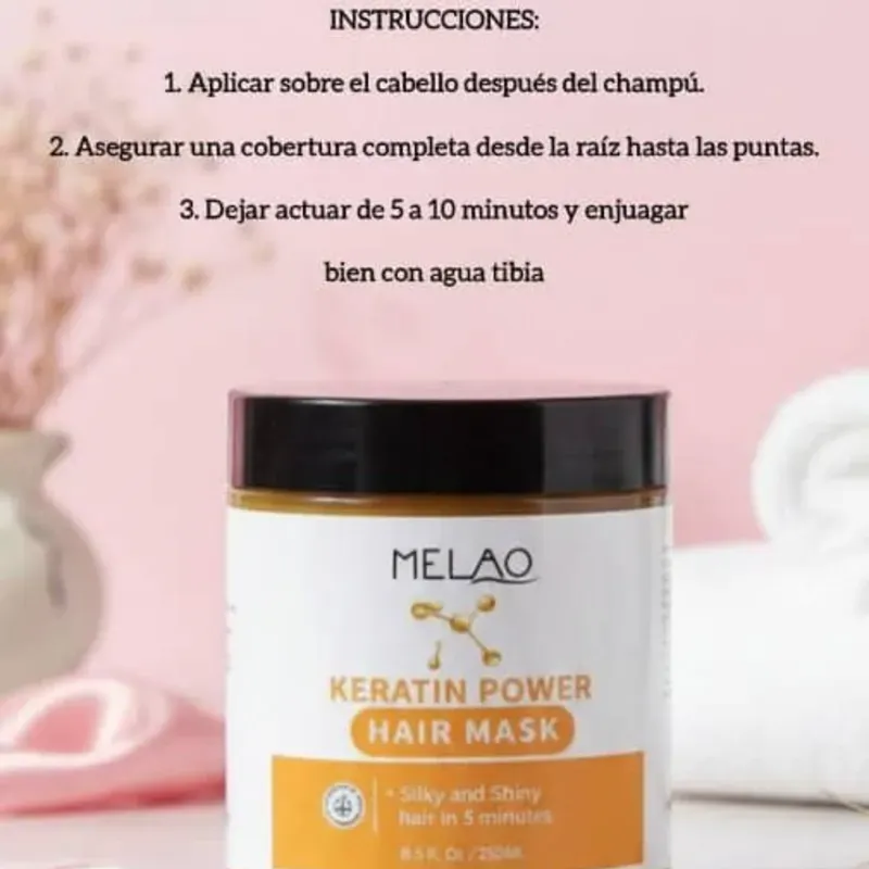 Mascarilla capilar con poder de keratina 250ml