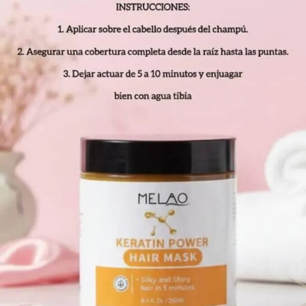 Mascarilla capilar con poder de keratina 250ml