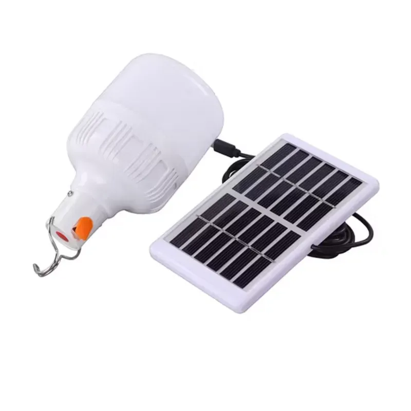 Lámpara de Foco con panel solar 60w