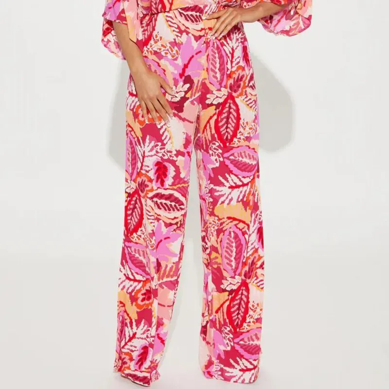 Mono enterizo estampado rosado