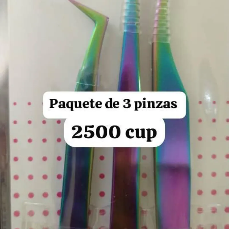 Paquete de 3 pinzas de pestañas