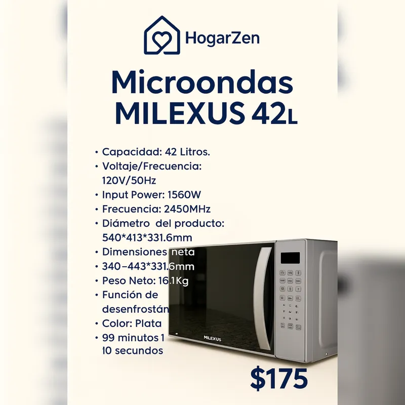 MICROONDAS MILEXUS 42L
