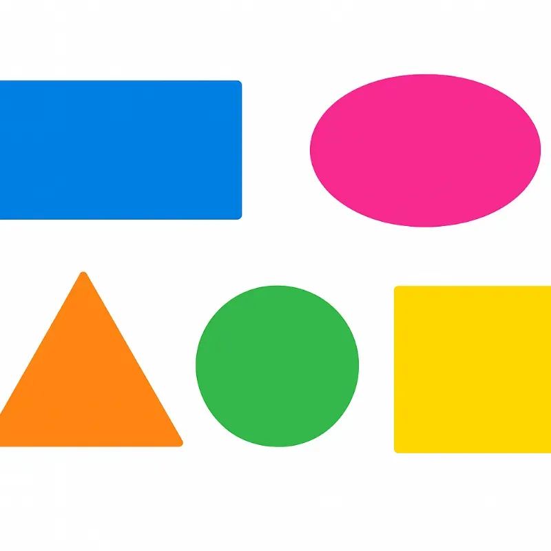  Paquete de 50 Figuras Geométricas para Asociar ⬛