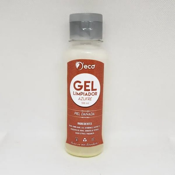 Gel limpiador facial de azufre