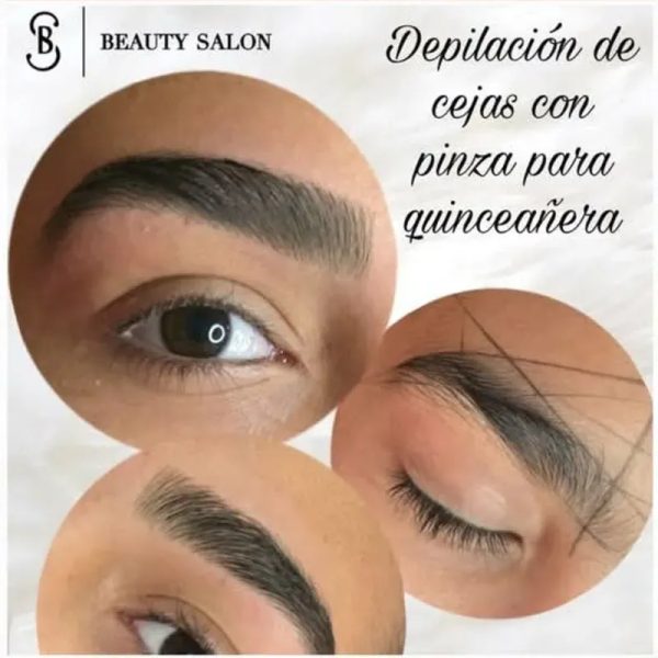 Depilación de cejas con pinza