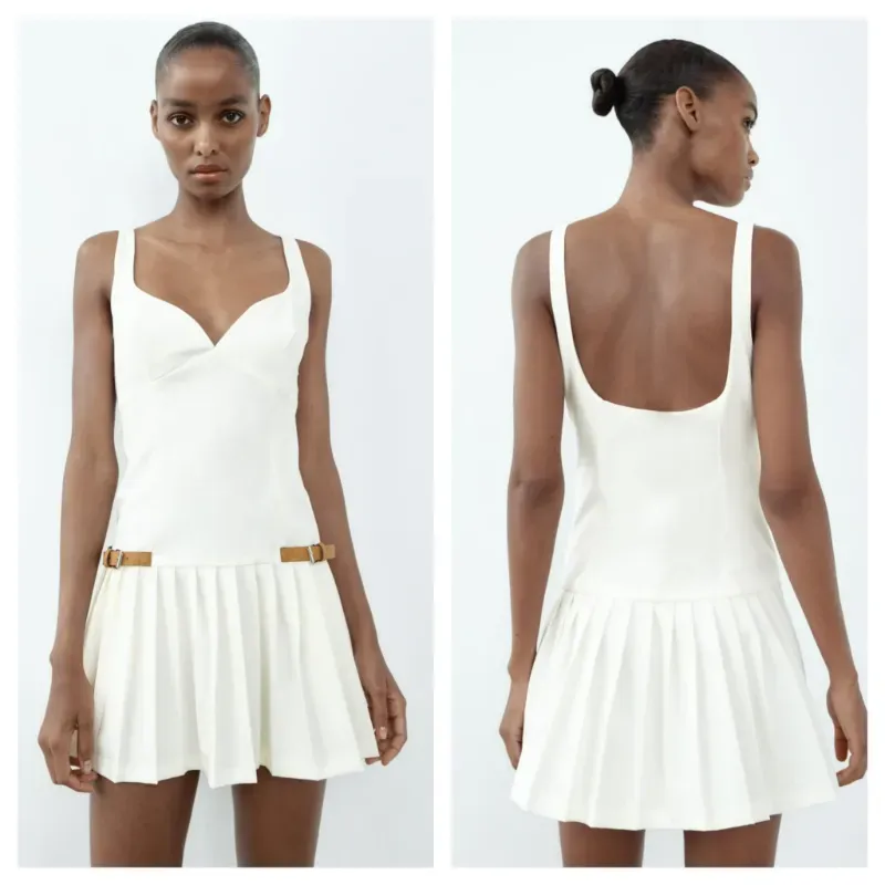 Vestido Zara hebillas