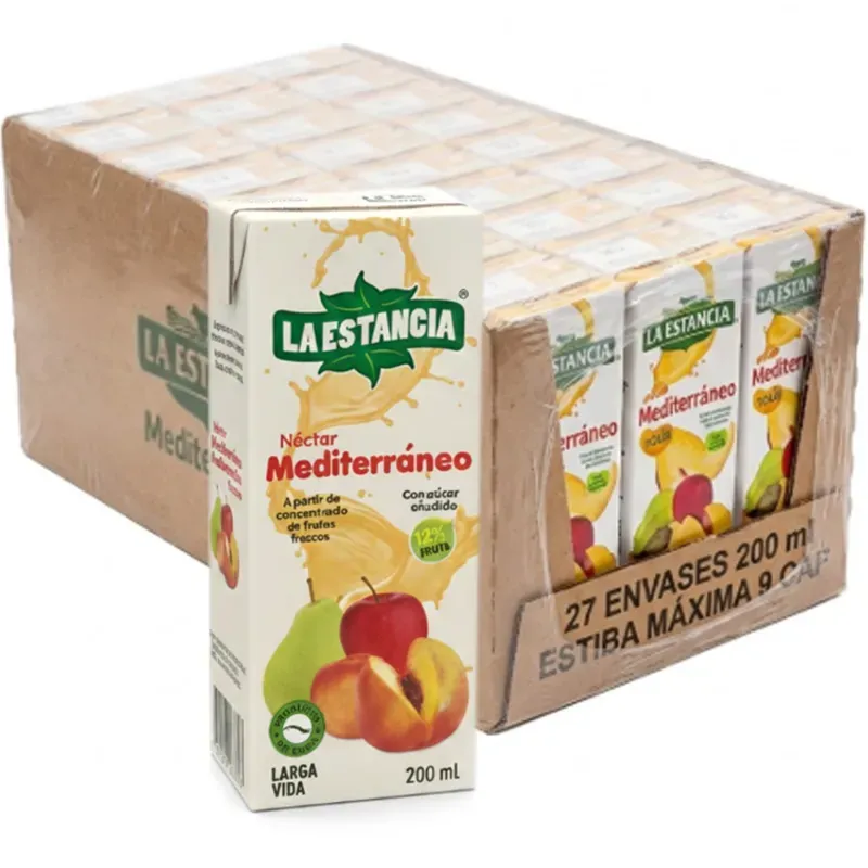 CAJA ENTERA JUGOS MEDITERRANEOS( 27 unidades)