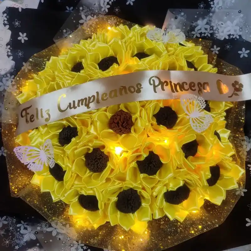 Ramo buchón de girasoles 