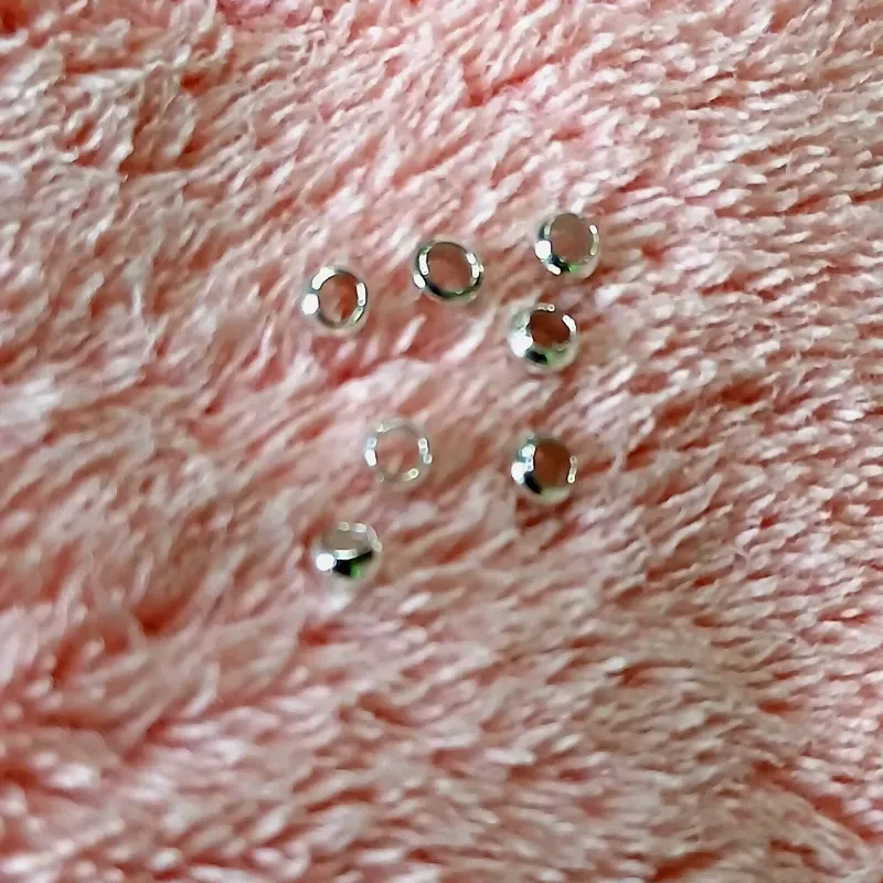 Escachalines plateados 3 mm - 4mm