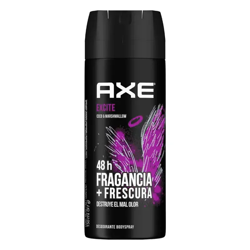 DESODORANTE AXE BS EXCITE, 12X97G/150ML, C/12 UDS 7000400 PRECIO 2.23