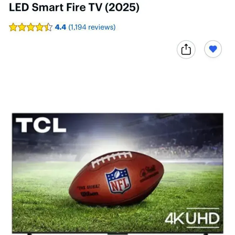 Smart TV TCL de 55 pulgadas