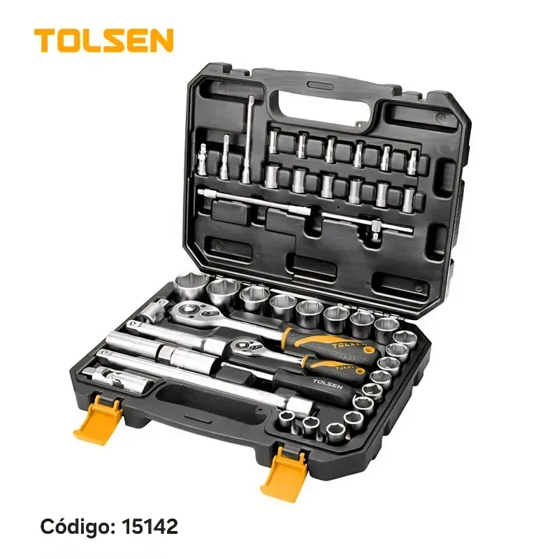 Juego de 45 piezas de llaves de vaso de 1/4" y 1/2" (INDUSTRIAL)