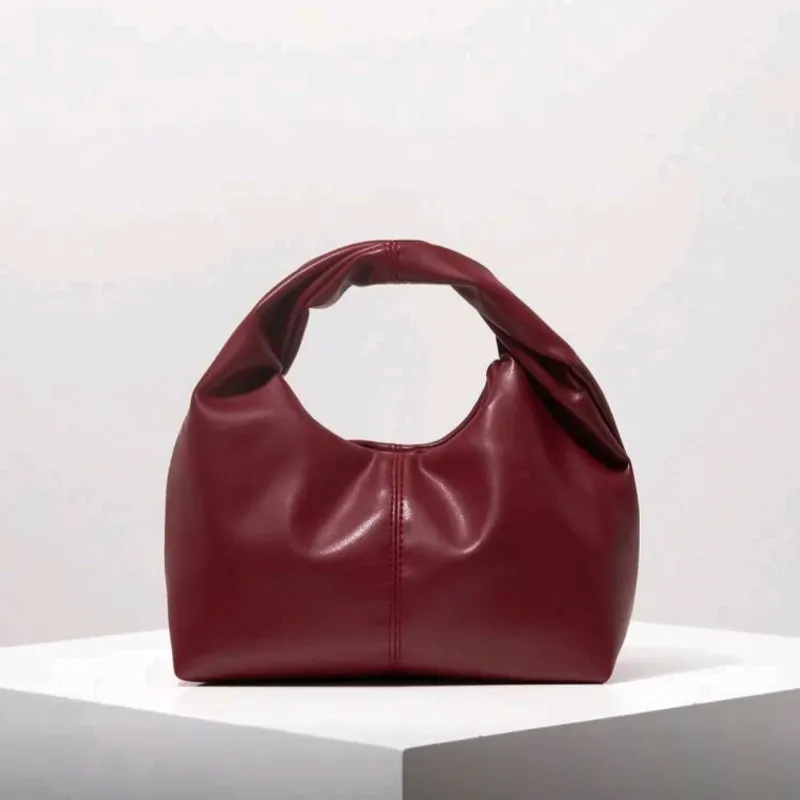 Bolso de mano de PU/ Burdeos