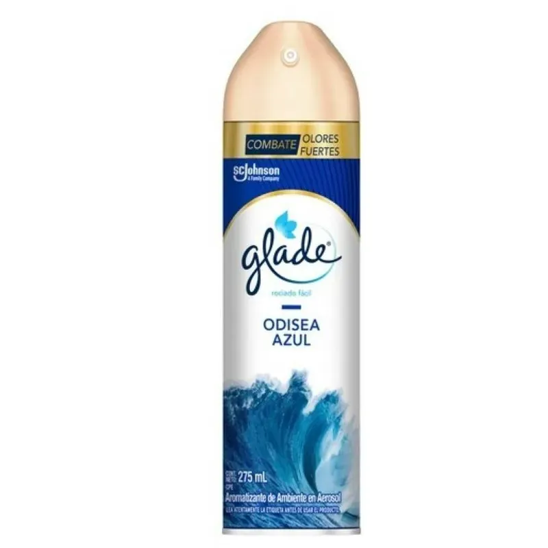 Aromatizante Glade en aerosol Odisea azul