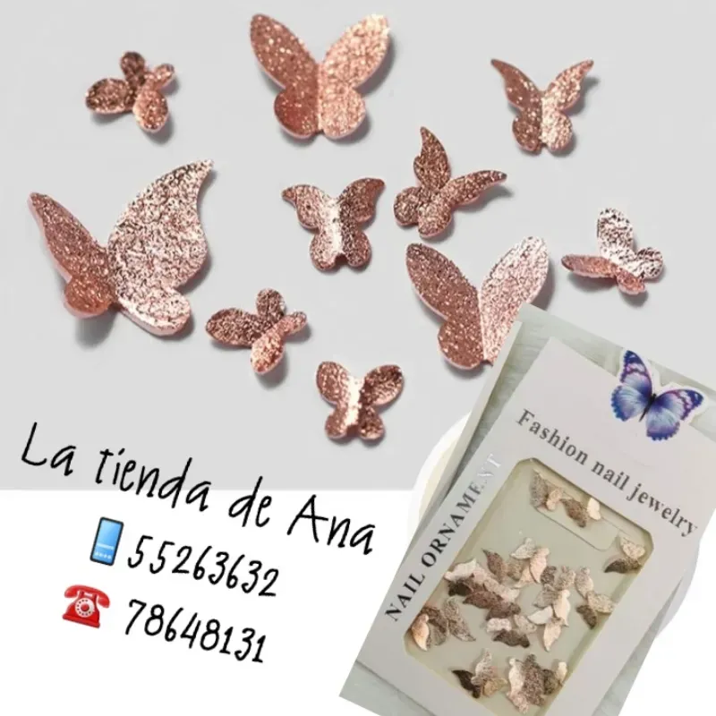 Cartera de Mariposa  (Oro Rosa)