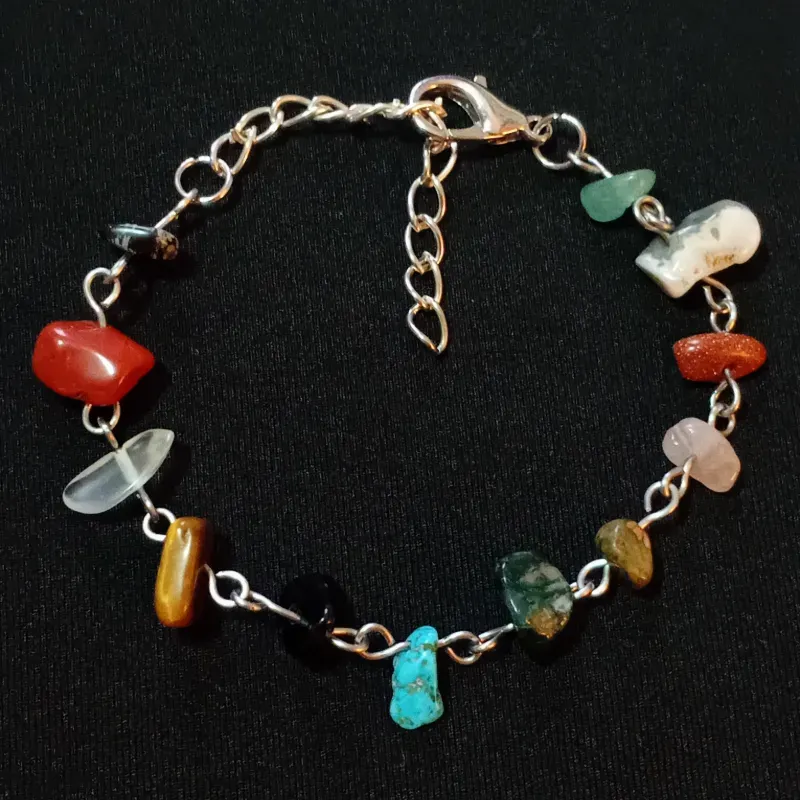 Pulsera de múltiples cuarzos de acero inoxidable