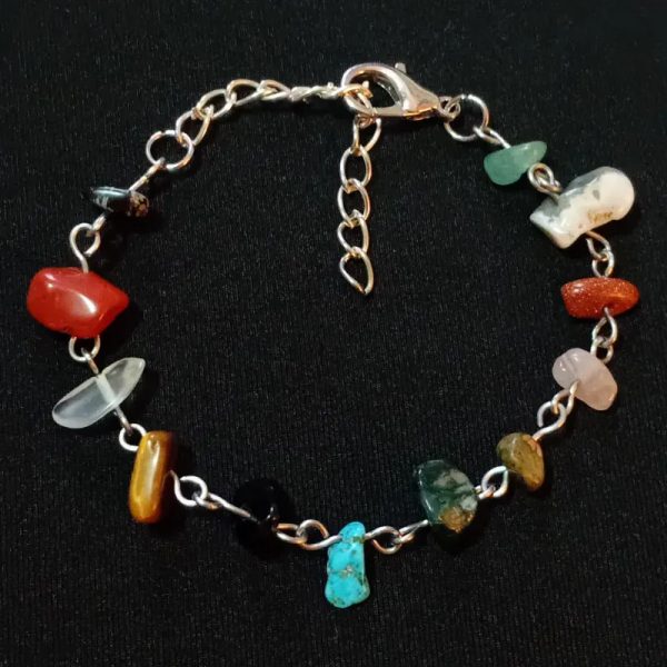 Pulsera de múltiples cuarzos de acero inoxidable