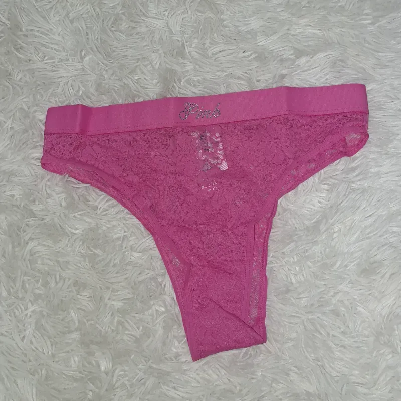 Pink Braga de encaje rosa