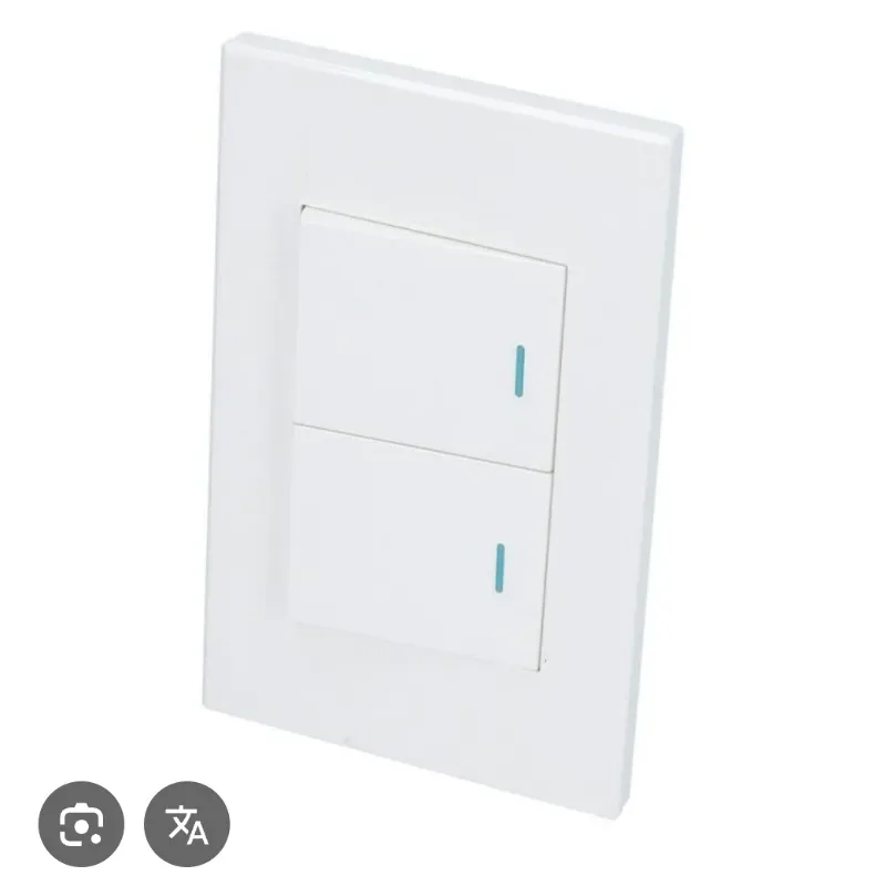 Interruptor doble blanco (P622B)