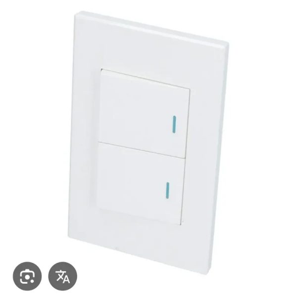 Interruptor doble blanco (P622B)
