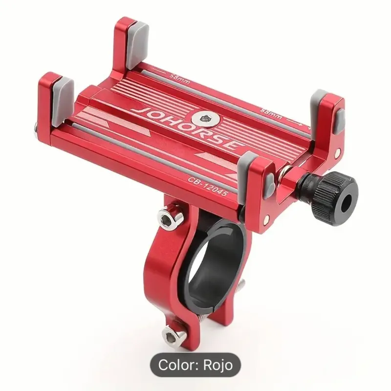 Portacelular aluminio rojo