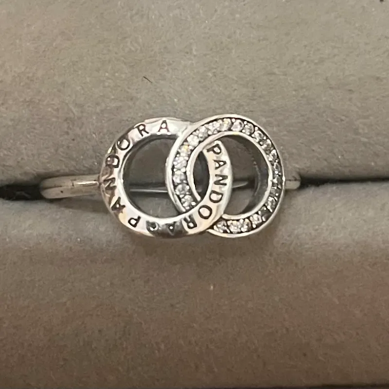 Anillo doble aro Pandora