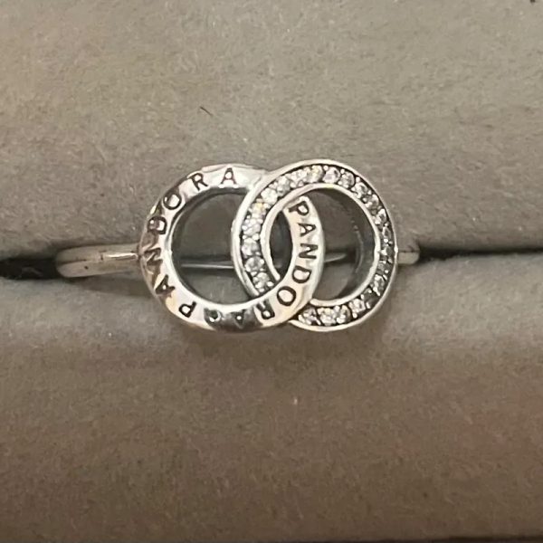 Anillo doble aro Pandora