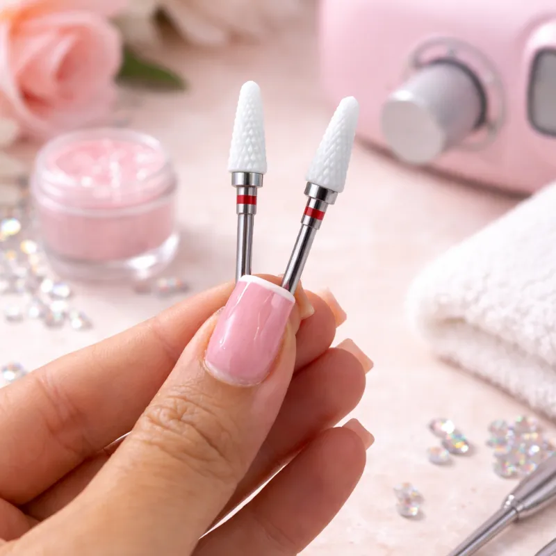 Fresa con punta de seguridad de banda roja de cerámica