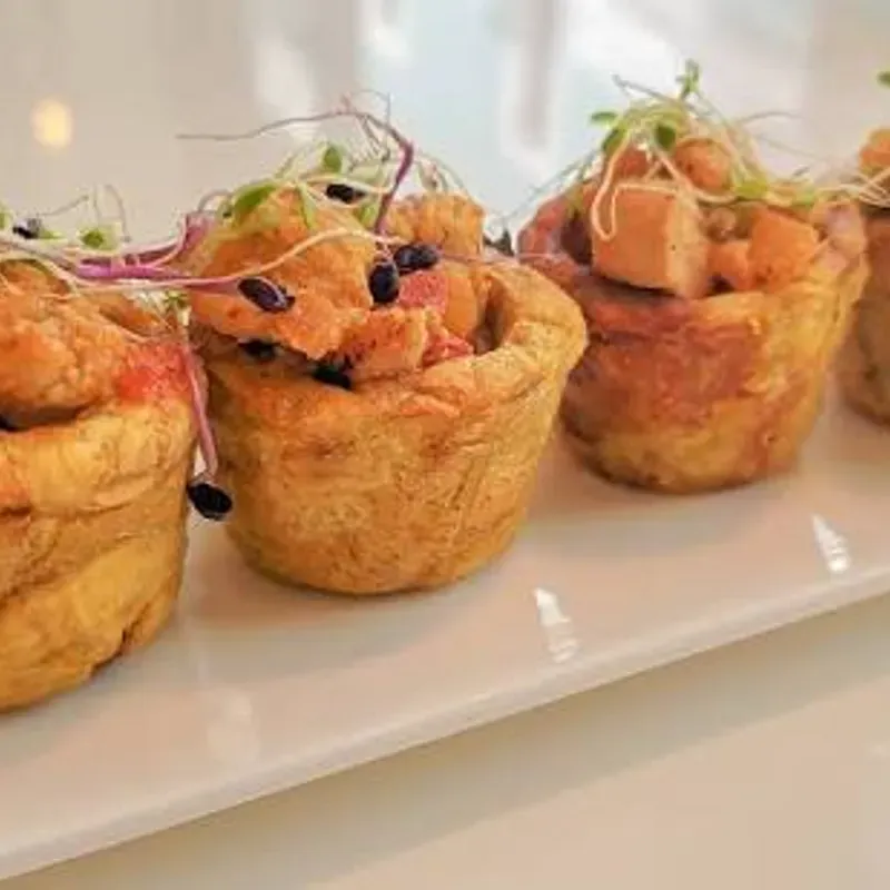 Tostones de atún y queso
