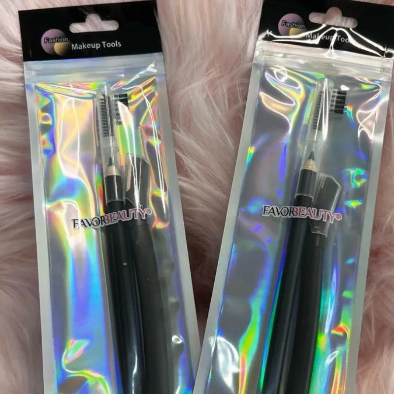 Lápiz negro y perfilador para cejas