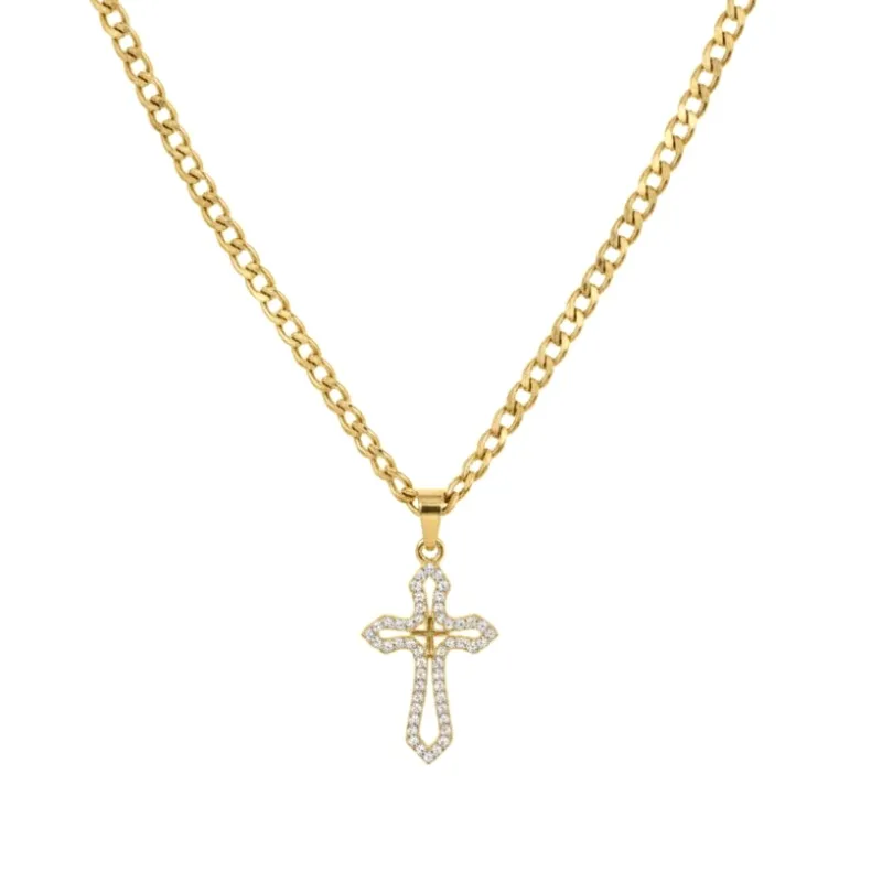 Cadena con dije de crucifijo