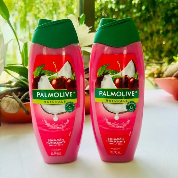 Gel de baño  palmolive de cereza  y 