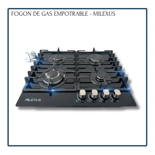 Fogón de Gas Empotrable - Milexus (4 Estufas)