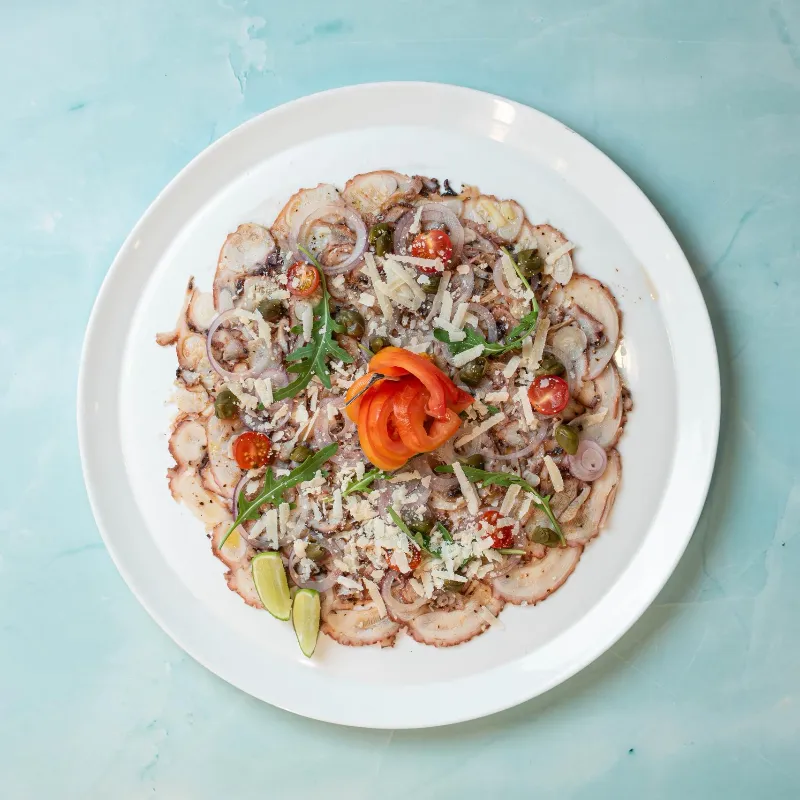 Carpaccio de pulpo