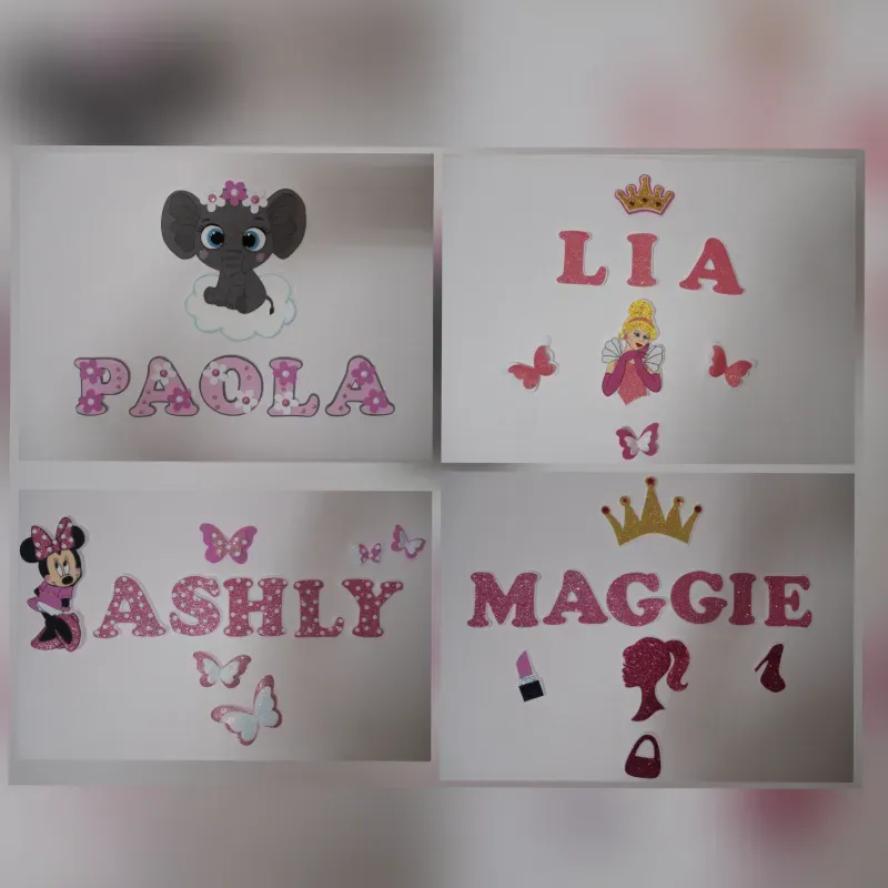 Nombres para pared