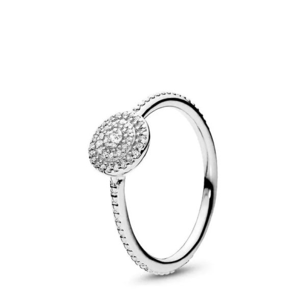Anillo Con Círculo de Piedras