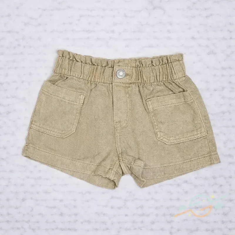 Short beige mezclilla H&M