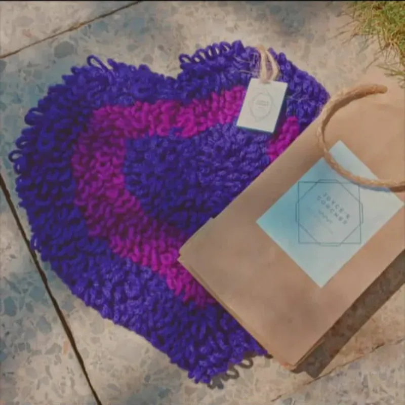 Mini Alfombra de corazón