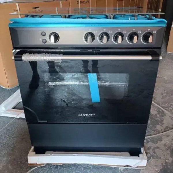 Cocina Sankey de gas con horno 5 hornillas