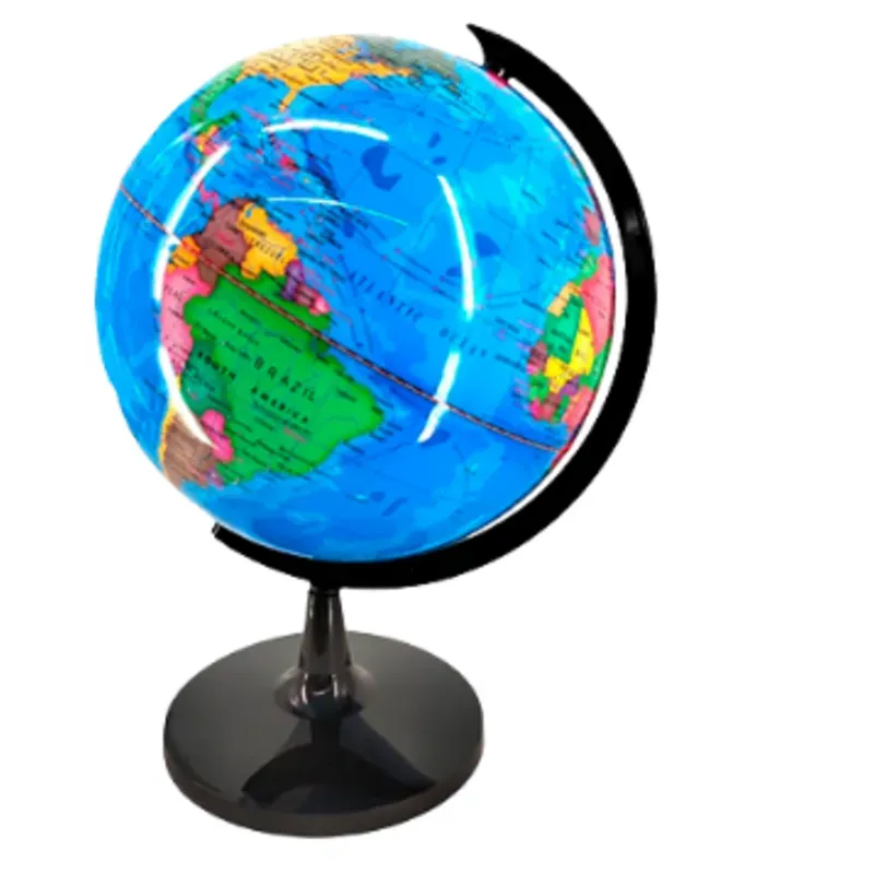 Globo terráqueo 20 cm de diámetro, 16 USD