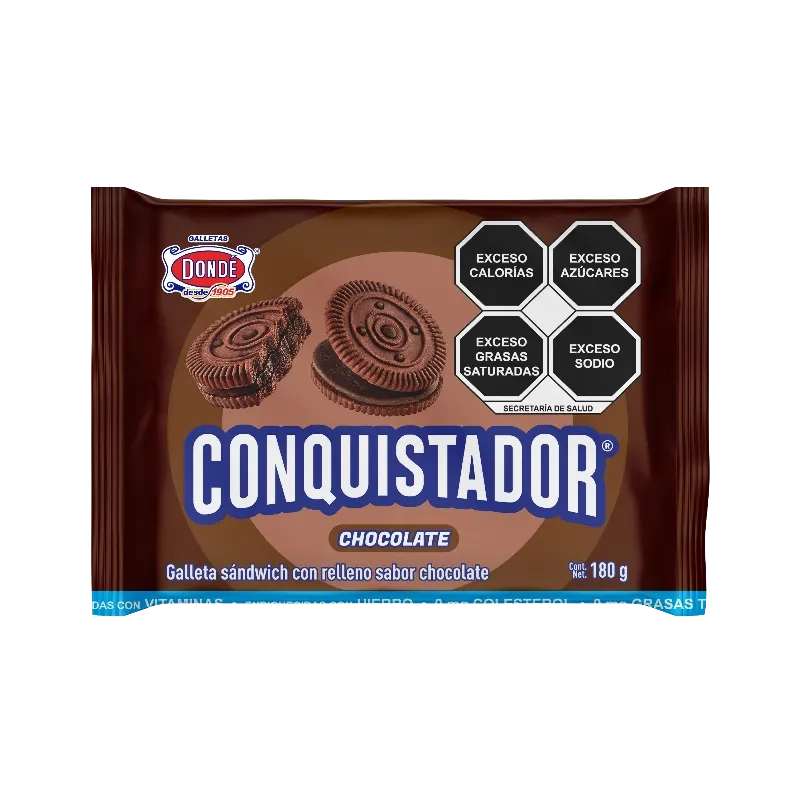Galletas Conquistador Chocolate 180gr Dondé
