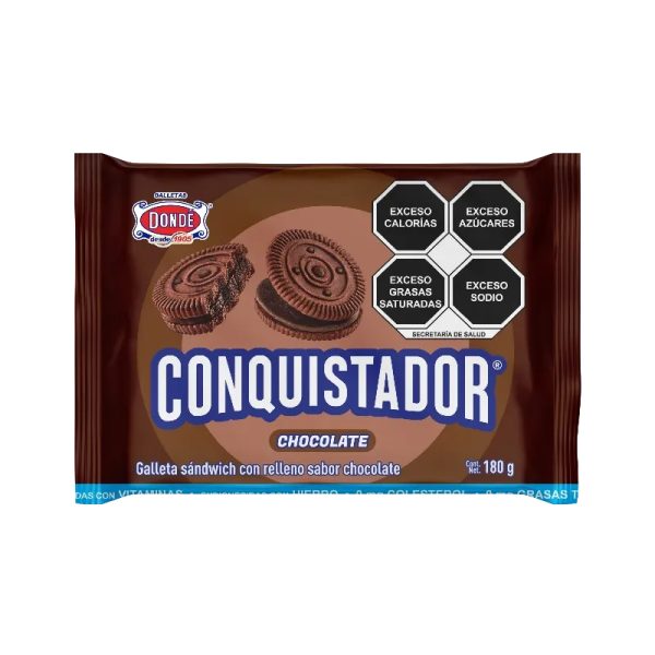 Galletas Conquistador Chocolate 180gr Dondé